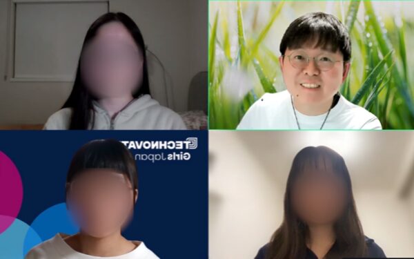 Technovation Girls 2026参加チームより石川理事がオンライン取材を受けている様子